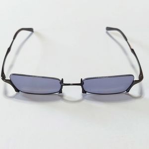 NWOT Takeo Kikuchi Unisex Half Rim Grey Lens Sunglasses
